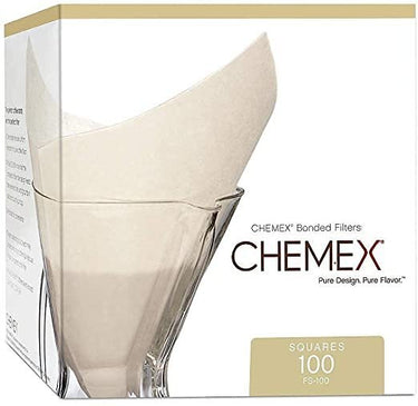 CHEMEX FILTER SQUARES (SET OF 100) - Dessert Oasis Coffee Roasters