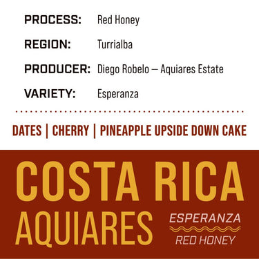 Costa Rica Aquiares Estate — Esperanza | Red Honey - Dessert Oasis Coffee Roasters