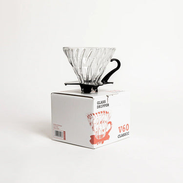Hario V60 Glass Coffee Dripper - Dessert Oasis Coffee Roasters