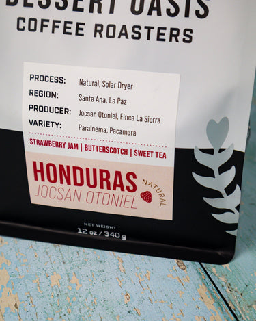 Honduras Jocsan Otoniel — Natural | Solar Dryer - Dessert Oasis Coffee Roasters