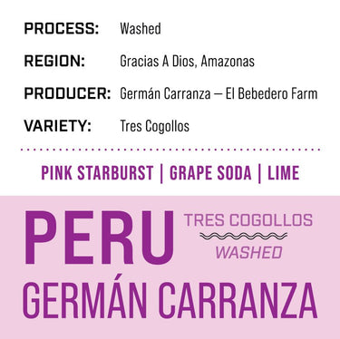 Peru Germán Carranza | Tres Cogollos — Washed - Dessert Oasis Coffee Roasters