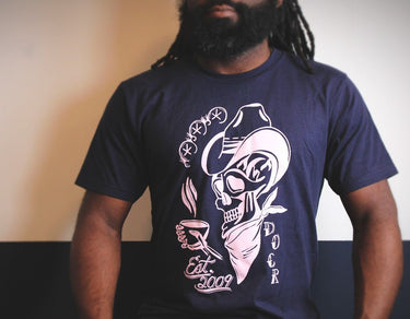 SKELETON COWBOY TEE - Dessert Oasis Coffee Roasters