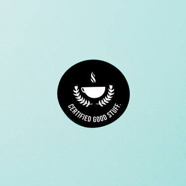 Certified Good Stuff Circle Sticker