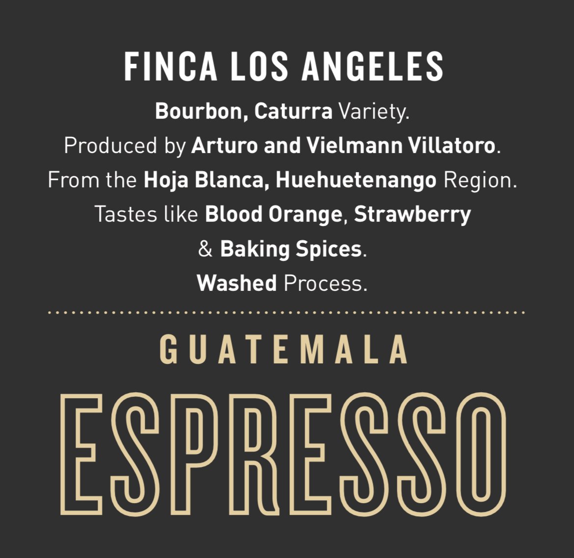 Guatemala Finca Los Angeles | House Coffee & Espresso