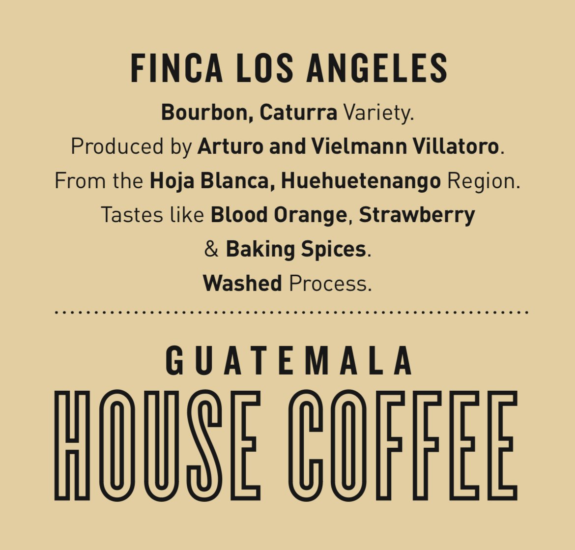 Guatemala Finca Los Angeles | House Coffee & Espresso