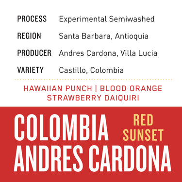 Colombia Andres Cardona - Red Sunset  | Experimental Semi-Washed