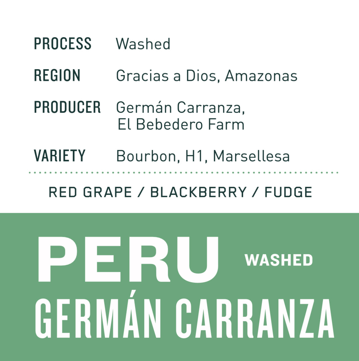 Peru Germán Carranza | Washed