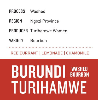 Burundi Turihamwe | Washed Bourbon - Dessert Oasis Coffee Roasters