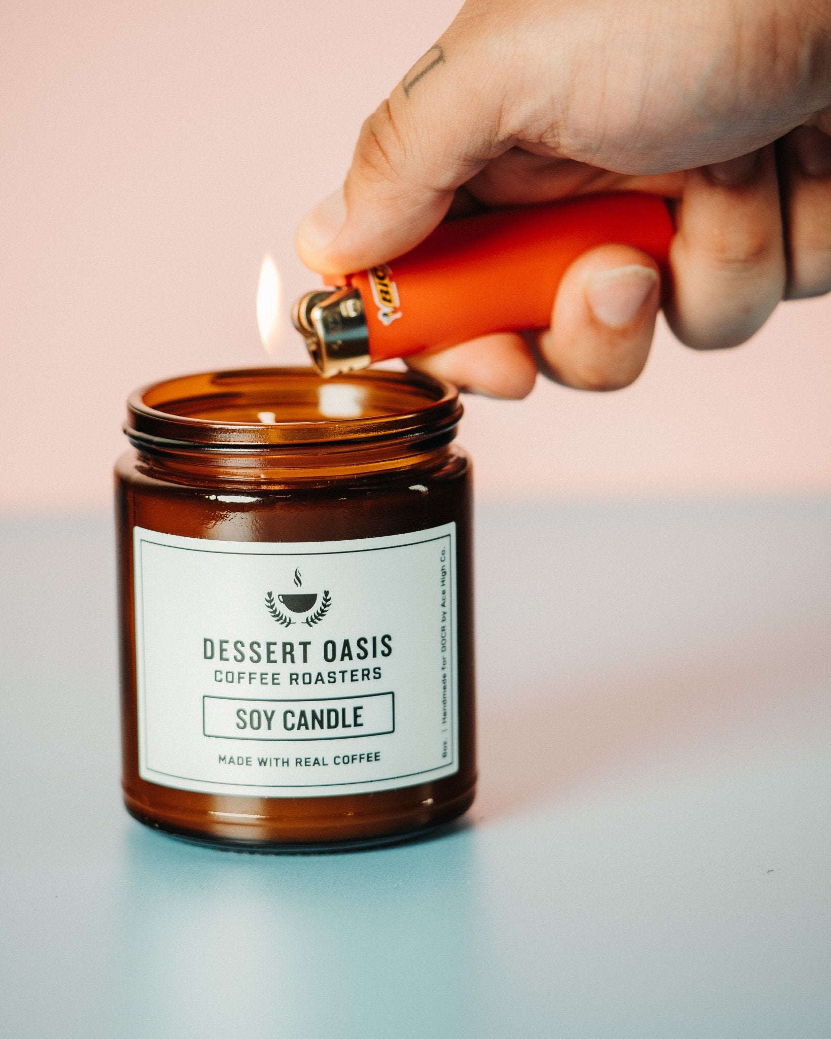 Coffee-scented soy candle - Thumbnail 2