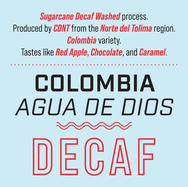 Colombia Agua De Dios — Washed | Sugarcane Decaf - Dessert Oasis Coffee Roasters