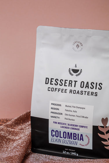 Colombia Elkin Guzman — Washed | Pink Champagne - Dessert Oasis Coffee Roasters