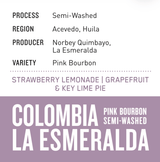 Colombia La Esmeralda | Pink Bourbon Semi - Washed - Dessert Oasis Coffee Roasters
