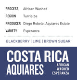 Costa Rica Aquiares | African Washed Esperanza - Dessert Oasis Coffee Roasters