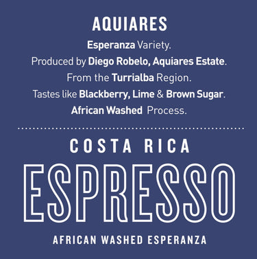 Costa Rica Aquiares — African Washed Esperanza | Espresso - Dessert Oasis Coffee Roasters