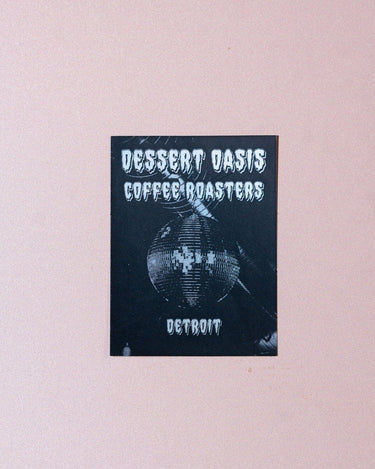 Detroit Disco Sticker - Dessert Oasis Coffee Roasters