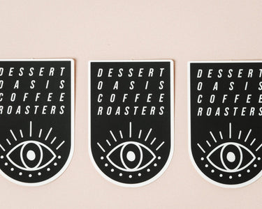 DOCR Evil Eye Sticker - Dessert Oasis Coffee Roasters