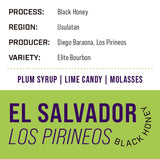 El Salvador Los Pirineos | Black Honey - Dessert Oasis Coffee Roasters