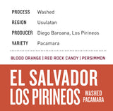 El Salvador Los Pirineos - Washed Pacamara - Dessert Oasis Coffee Roasters