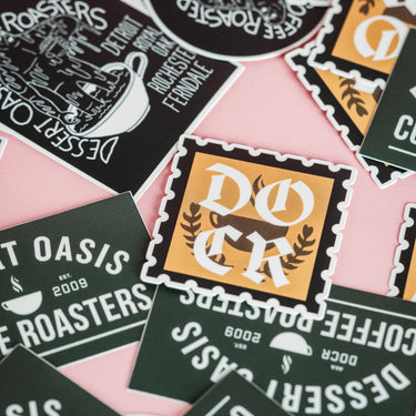 Essential DOCR Sticker Pack - Dessert Oasis Coffee Roasters