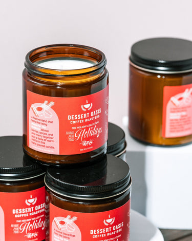 Holiday Collection Soy Candles - Dessert Oasis Coffee Roasters