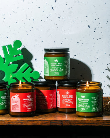 Holiday Collection Soy Candles - Dessert Oasis Coffee Roasters