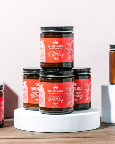 Holiday Collection Soy Candles - Dessert Oasis Coffee Roasters
