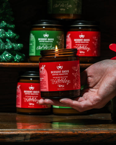 Holiday Collection Soy Candles - Dessert Oasis Coffee Roasters