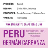 Peru Germán Carranza | Tres Cogollos — Washed - Dessert Oasis Coffee Roasters