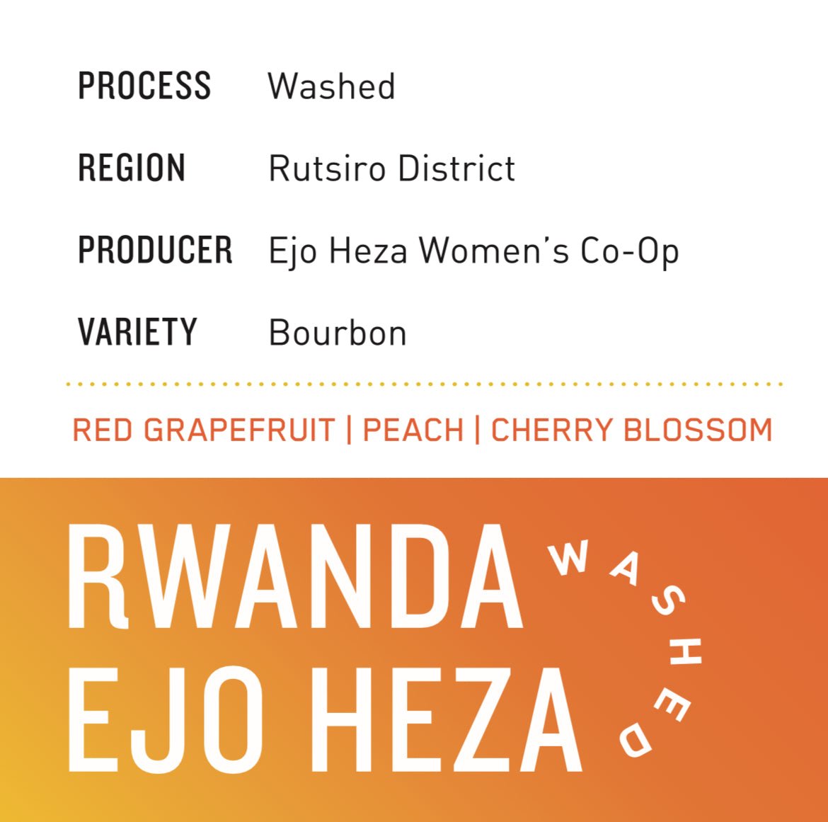 Rwanda Ejo Heza | Washed - Dessert Oasis Coffee Roasters